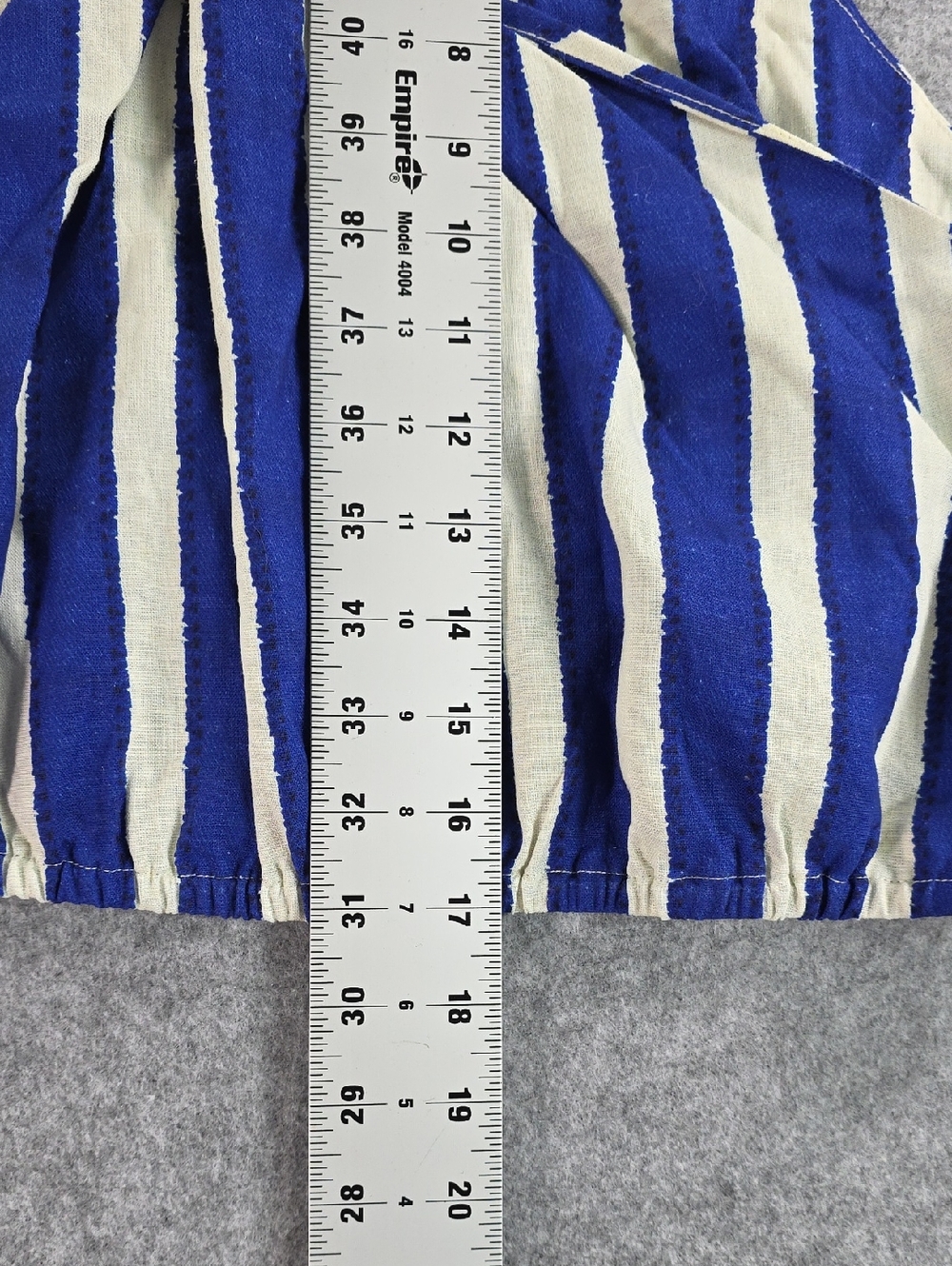 NWT FARM Rio Blue and White Striped One-Shoulder Top Twisted Amazing Sz Med - Picture 6 of 8
